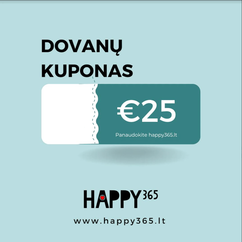 Happy365 €25.00 HAPPY365 Dovanų Kuponas