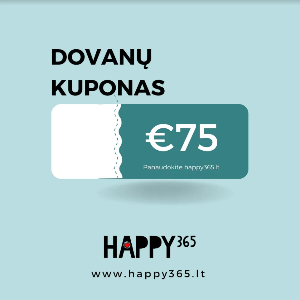 Happy365 €75.00 HAPPY365 Dovanų Kuponas