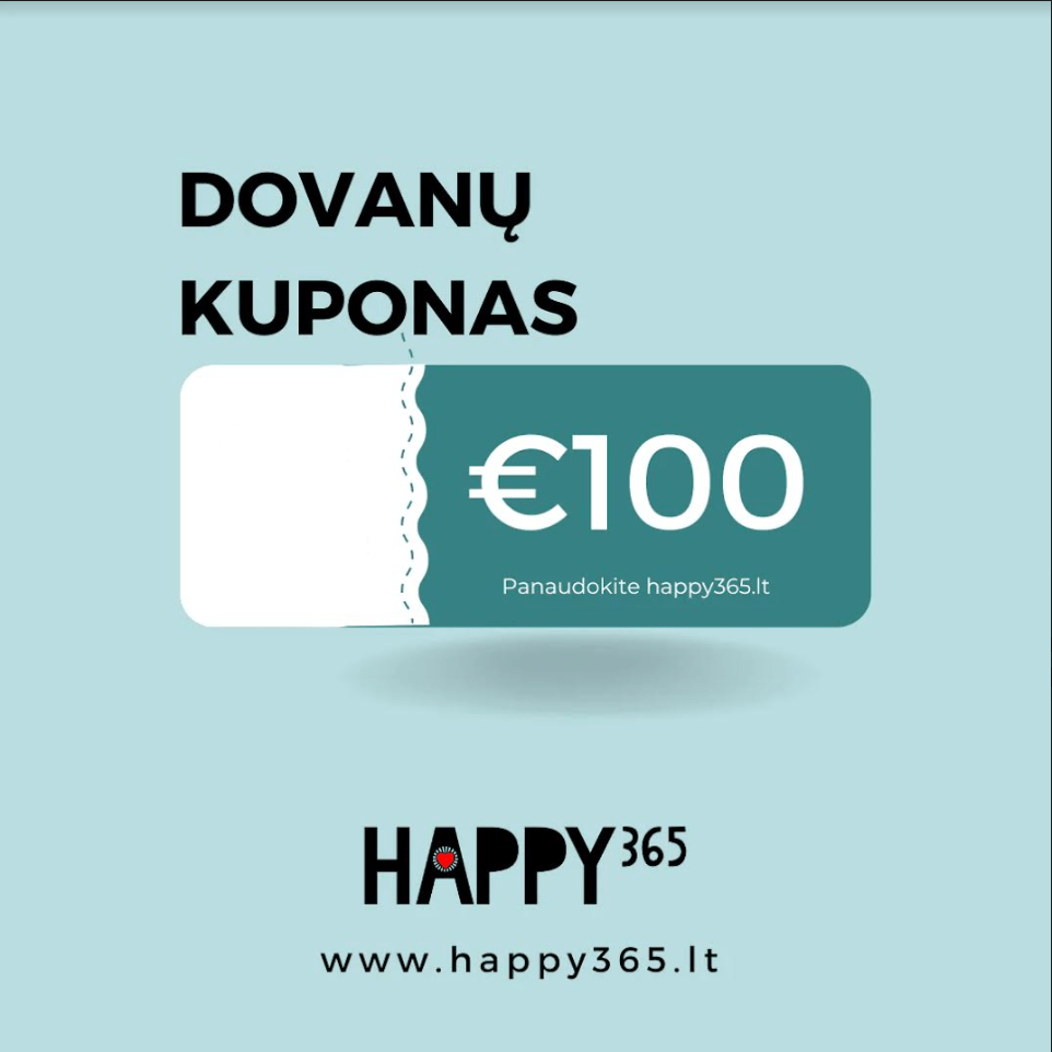 Happy365 €100.00 HAPPY365 Dovanų Kuponas