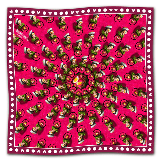 Happy365 Šilkinė skarelė Šaltibarčių portretas (Riboto tiražo kolekcija)