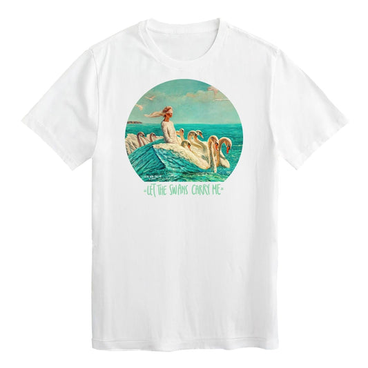 Happy365 Marškinėliai Let the Swans Carry Me
