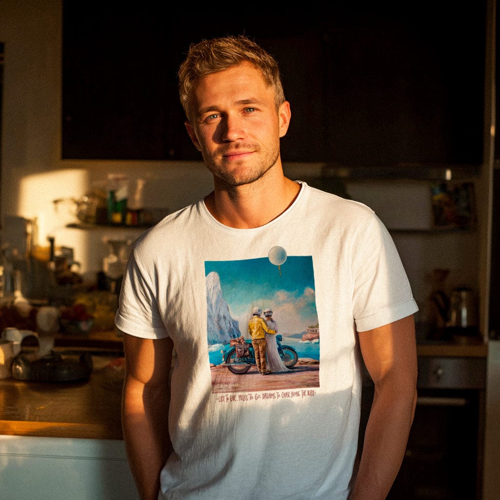 Happy365 Marškinėliai Miles To Go Life To Live