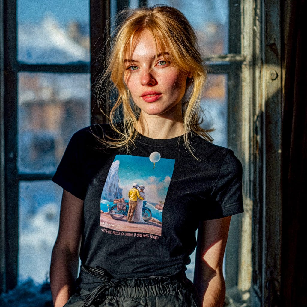 Happy365 Marškinėliai Miles To Go Life To Live