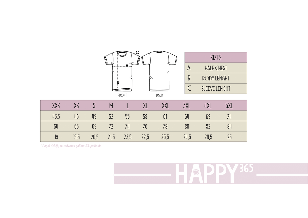 Tshirt PINK SOUP HAPPY365